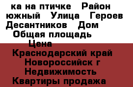 2-ка на птичке › Район ­ южный › Улица ­ Героев Десантников › Дом ­ 36 › Общая площадь ­ 54 › Цена ­ 2 750 000 - Краснодарский край, Новороссийск г. Недвижимость » Квартиры продажа   